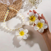 Toucana Egg Flower Earrings for Women – Boho Oversized Statement Party & Wedding Jewelry Set