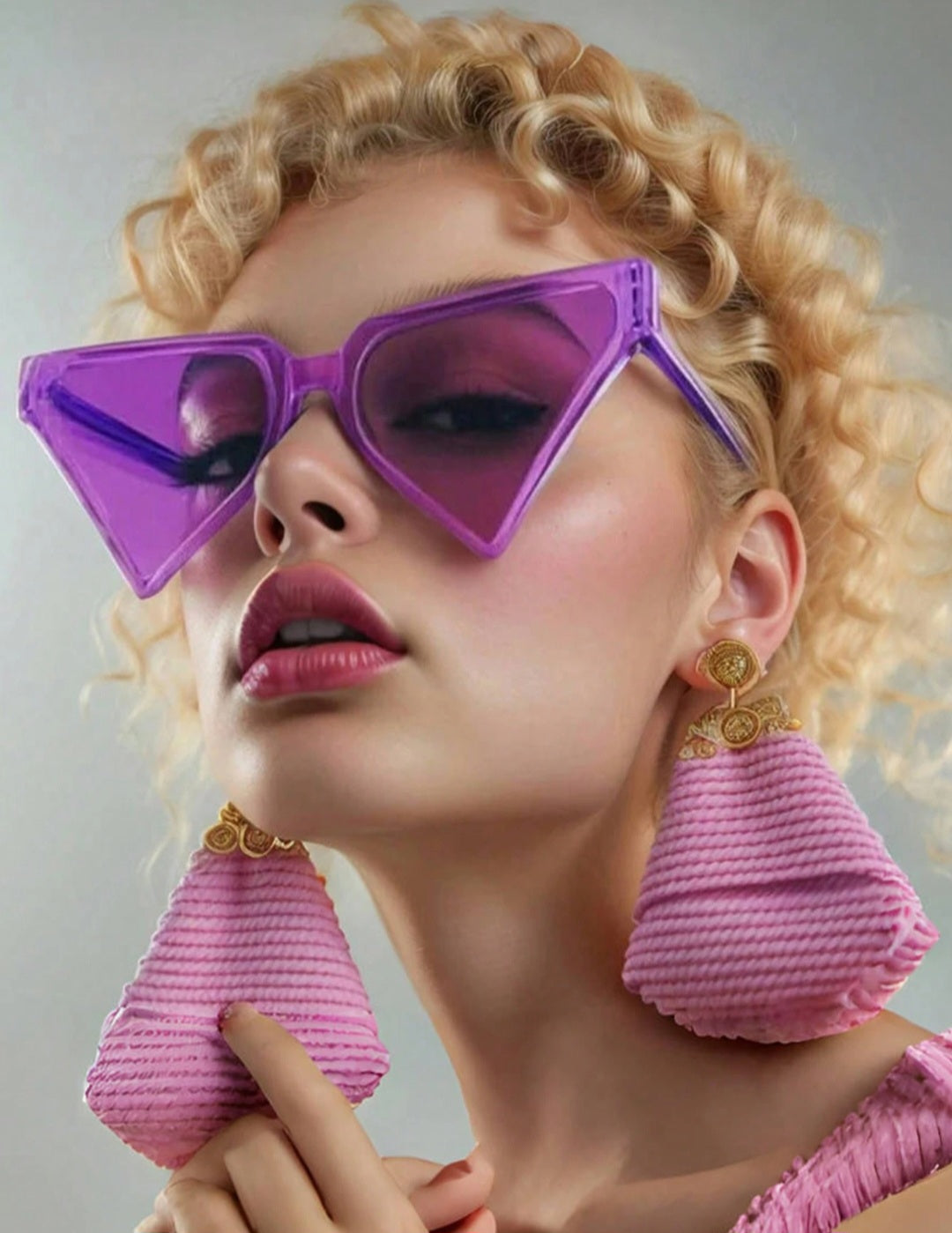 Wholesale Gafas De Sol Triangulares De Moda Con Personalidad Exagerada