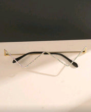 1pc Women's Metal Frame Decorative Hollow Shape, Rhinestone Inlay Shiny And Eyeglasses Without Lens, Suitable For Daily Travel And Selfie Use Beach Accessories For Women Glasses
