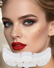 Glitter Face Tattoos Gold BY SHEIN