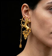 Sagittarius Archer Statement Drop Earrings