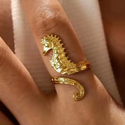 Adjustable Gold Seahorse Bracelet and Open Waterproof Stylish Women Jewelry Trendy Party Wear Accessories