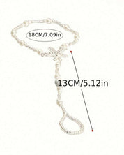 1pc Fashion Faux Pearl Barefoot Sandals Anklet Toe Ring Beach Bracelet for Women Girls Jewelry Accessory Gift