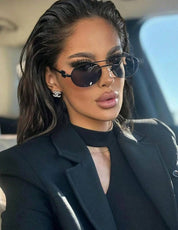 1pc Double Beam Metal Fashion Glasses