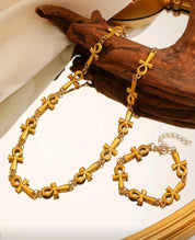 Ankh Jewelry Set – Bracelet & Necklace